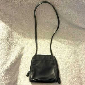 Gianna Bernini Black Leather cross body